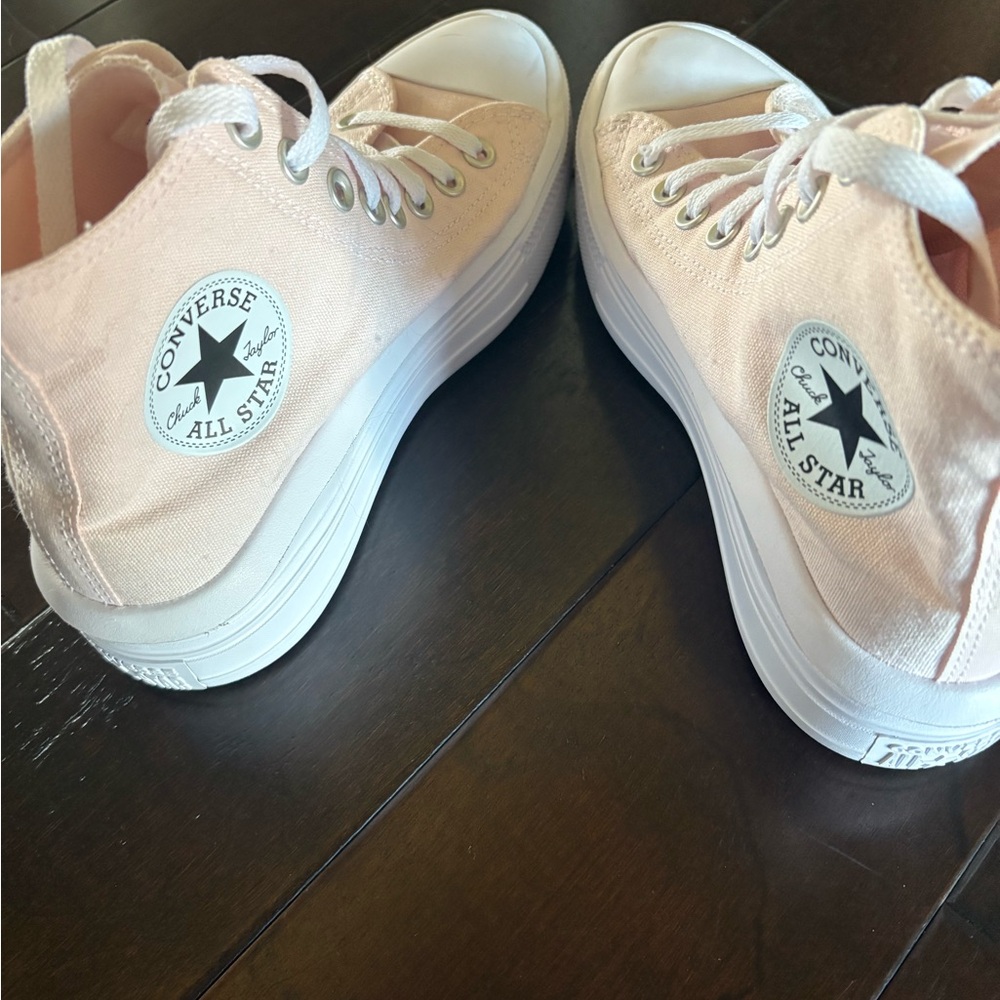 Converse Pink and White Sneakers Stylish and Comfortable